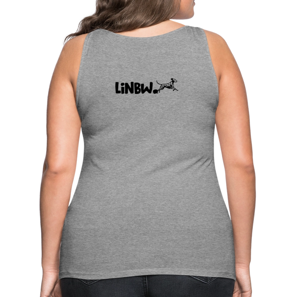 LiNBW. Frauen Tank-Top Life is not just black and white - Grau meliert