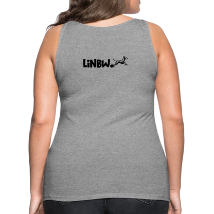 LiNBW. Frauen Tank-Top Life is not just black and white - Grau meliert