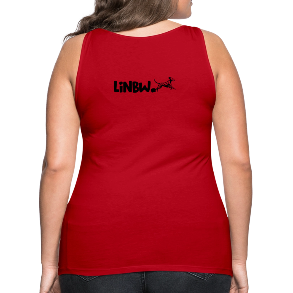 LiNBW. Frauen Tank-Top Life is not just black and white - Rot