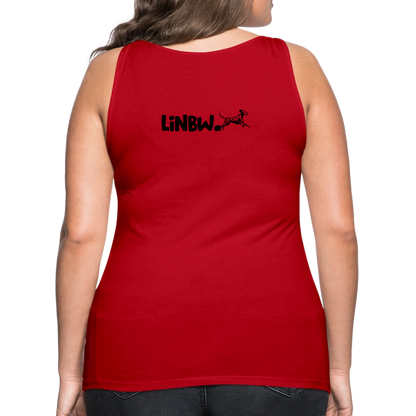 LiNBW. Frauen Tank-Top Life is not just black and white - Rot
