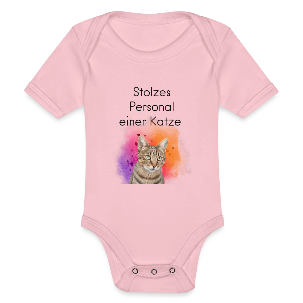 LiNBW. Body Kurzarm Stolzes Personal einer Katze - Hellrosa