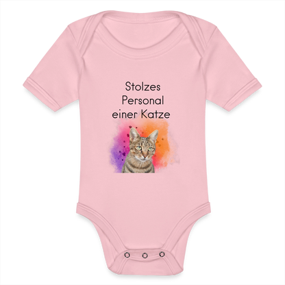 LiNBW. Body Kurzarm Stolzes Personal einer Katze - Hellrosa