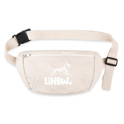 LiNBW. Recycelte Gürteltasche - Naturweiß