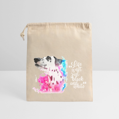 LiNBW. Baumwollbeutel Dalmatiner Life is not just black and white - Natur