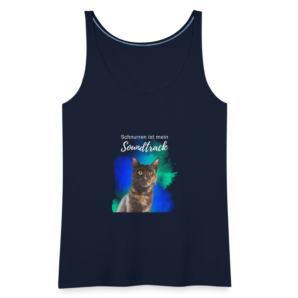 LiNBW. Frauen Tank-Top Schnurren ist mein Soundtrack - Navy