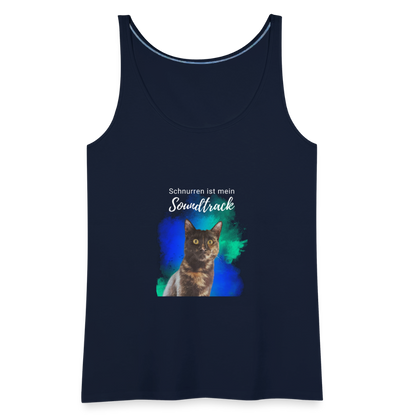 LiNBW. Frauen Tank-Top Schnurren ist mein Soundtrack - Navy