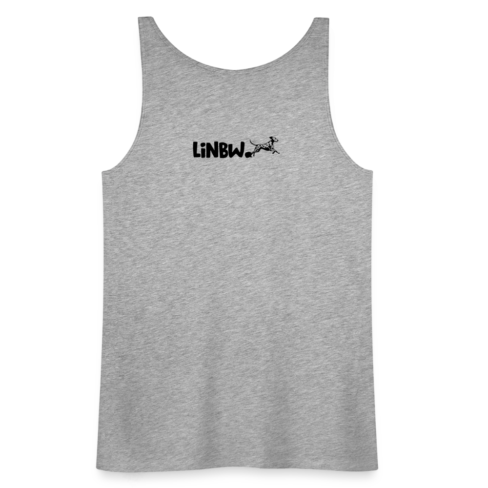 LiNBW. Frauen Tank-Top Dalmatiner Life is not just black and white - Grau meliert