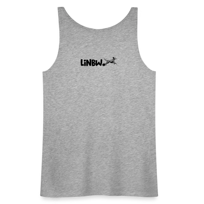 LiNBW. Frauen Tank-Top Dalmatiner Life is not just black and white - Grau meliert