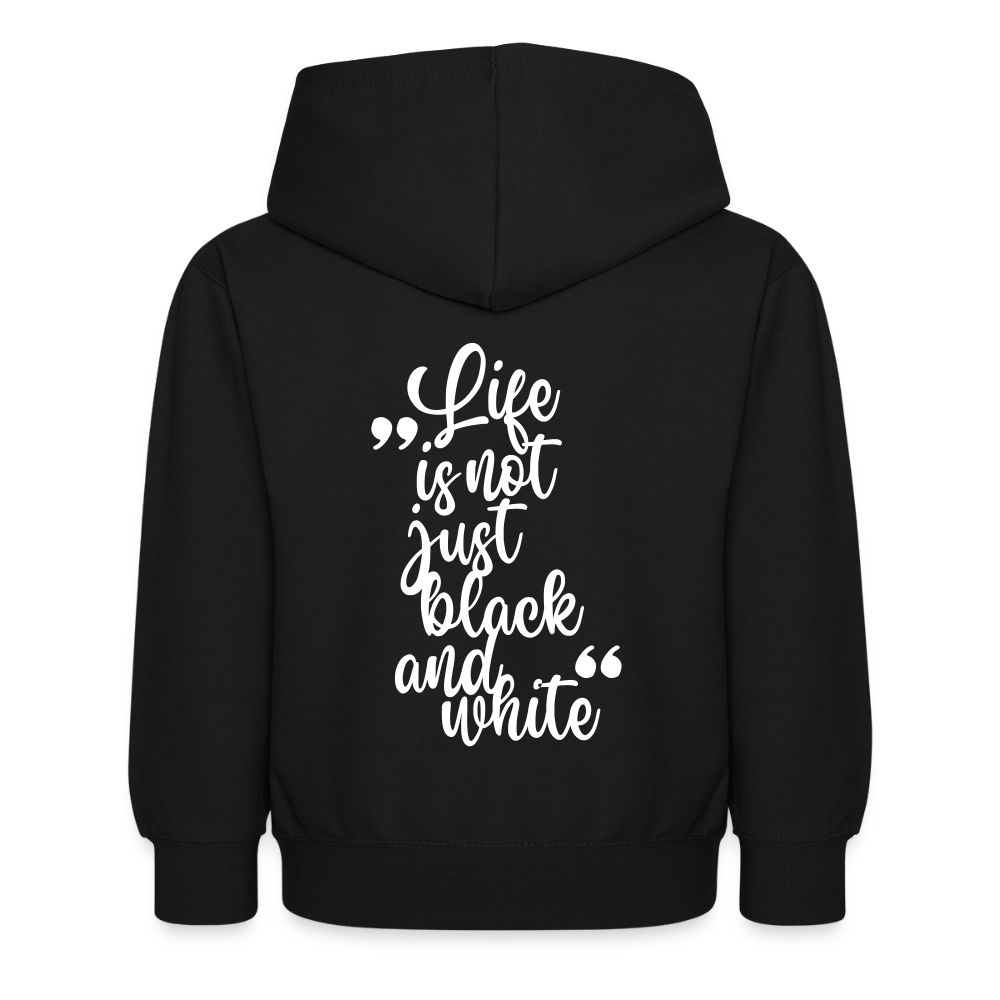 LiNBW. Kinder Hoodie Life is not just black and white - Schwarz