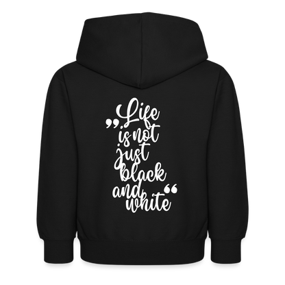LiNBW. Kinder Hoodie Life is not just black and white - Schwarz