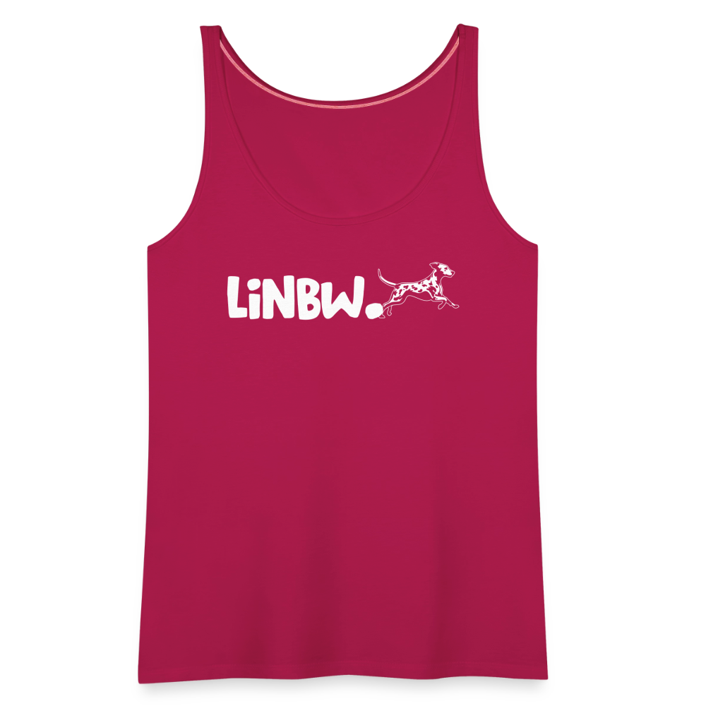 LiNBW. Frauen Tank-Top Life is not just black and white - dunkles Pink