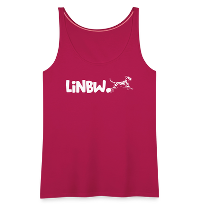 LiNBW. Frauen Tank-Top Life is not just black and white - dunkles Pink