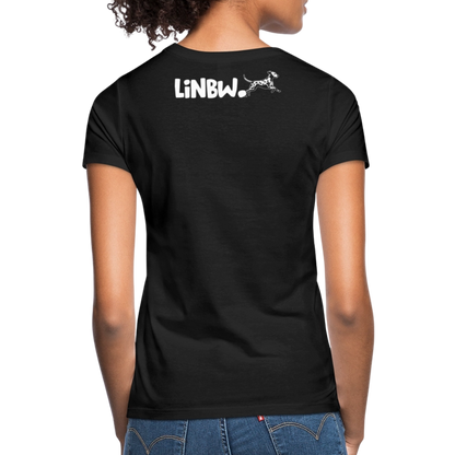 LiNBW. Frauen T-Shirt Life is not just black and white - Schwarz