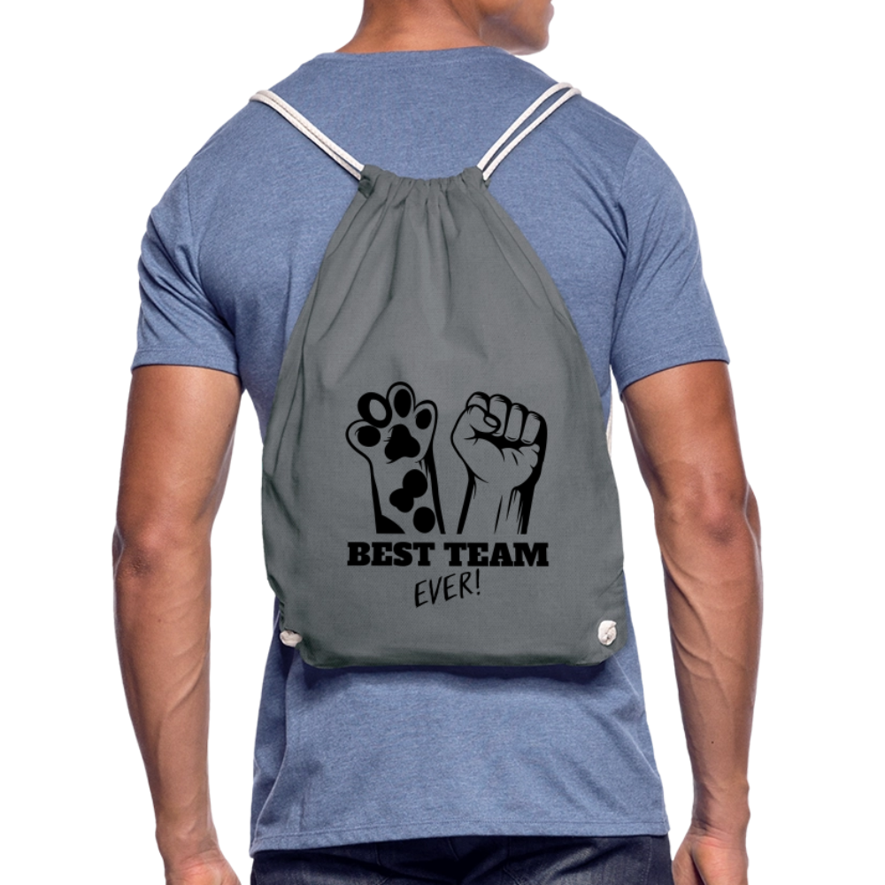 LiNBW. Turnbeutel Best Team Ever - Grau