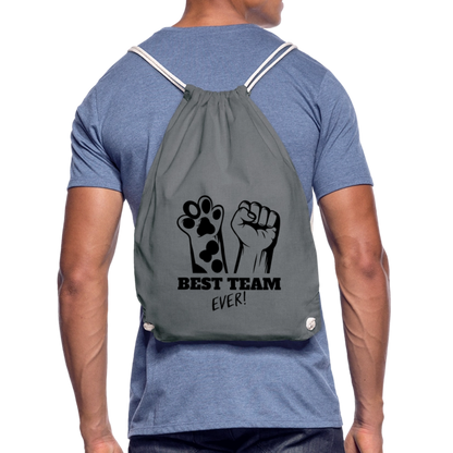 LiNBW. Turnbeutel Best Team Ever - Grau