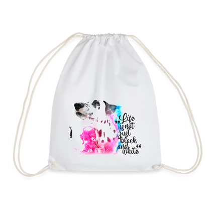LiNBW. Turnbeutel Dalmatiner Life is not just black and white - Weiß