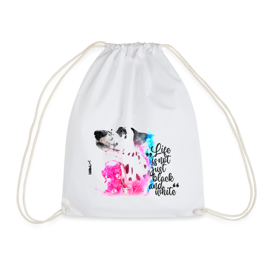 LiNBW. Turnbeutel Dalmatiner Life is not just black and white - Weiß