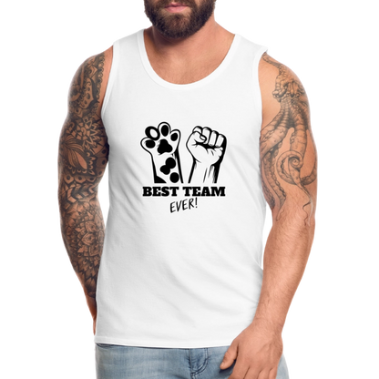 LiNBW. Männer Tank-Top Best Team Ever - Weiß