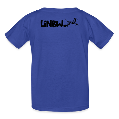 Kinder-T-Shirt – Life is not just black and white | Statement-Shirt mit Haltung - Royalblau