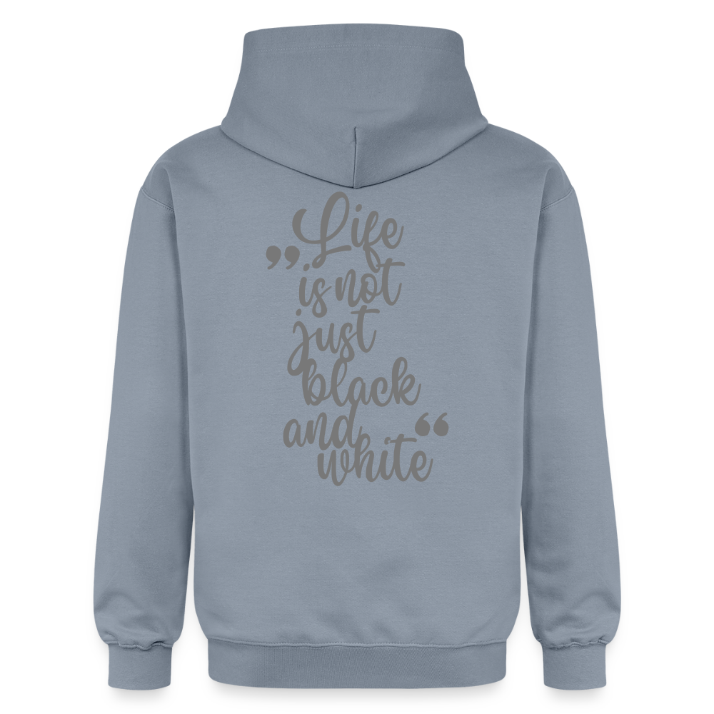 LiNBW. Männer & Frauen Hoodie Life is not just black and white - Blau