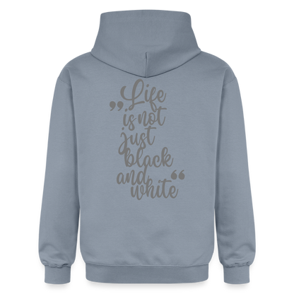 LiNBW. Männer & Frauen Hoodie Life is not just black and white - Blau