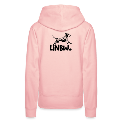 LiNBW. Frauen Hoodie Dalmatiner Life is not just black and white - Kristallrosa
