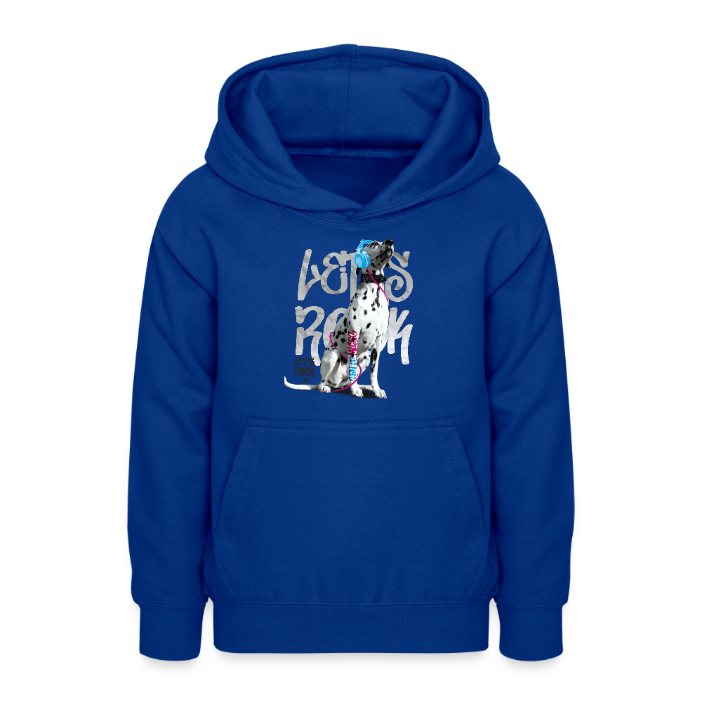 LiNBW. Teenager Hoodie Dalmatiner Let's Rock - Royalblau