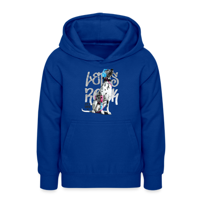 LiNBW. Teenager Hoodie Dalmatiner Let's Rock - Royalblau