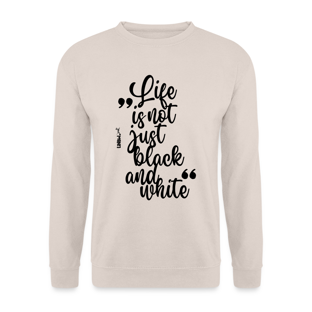 LiNBW. Männer Pullover Life is not just black and white - Sand