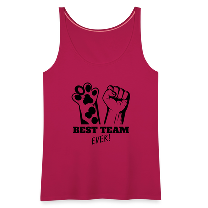 LiNBW. Frauen Tank-Top Best Team Ever - dunkles Pink