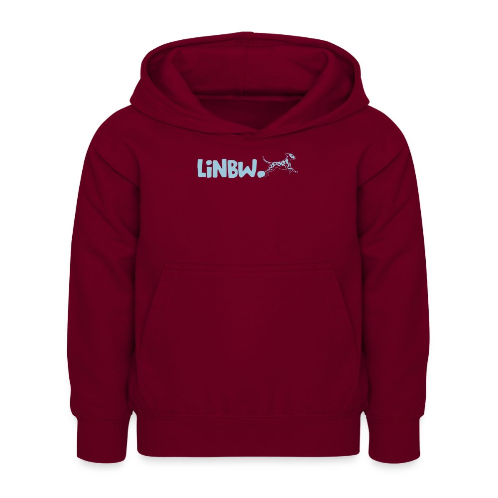 LiNBW. Kinder Hoodie Life is not just black and white - Bordeaux