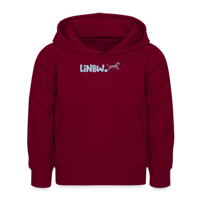 LiNBW. Kinder Hoodie Life is not just black and white - Bordeaux