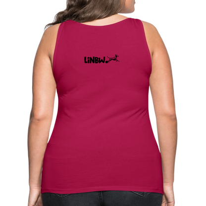 LiNBW. Frauen Tank-Top Dalmatiner Life is not just black and white - dunkles Pink