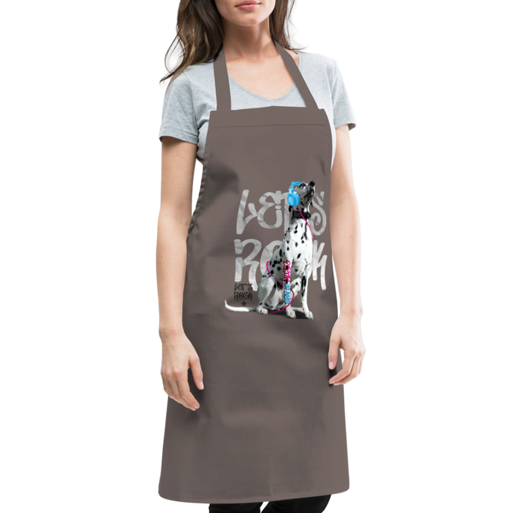 Kochschürze „Let’s Rock“ – Für Dalmatiner-Fans mit Rhythmus im Blut - Grau
