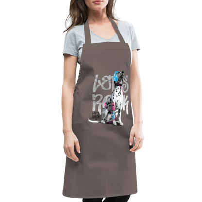 Kochschürze „Let’s Rock“ – Für Dalmatiner-Fans mit Rhythmus im Blut - Grau