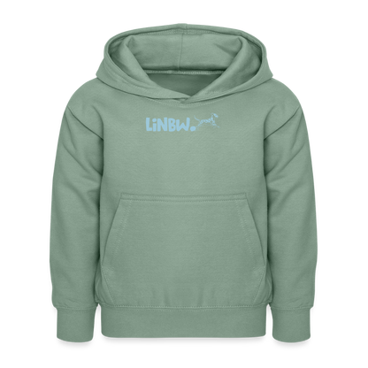 LiNBW. Kinder Hoodie Life is not just black and white - Graugrün