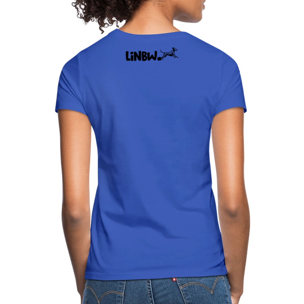 LiNBW. Frauen T-Shirt Dalmatiner Life is not just black and white - Royalblau