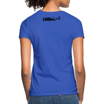 LiNBW. Frauen T-Shirt Dalmatiner Life is not just black and white - Royalblau