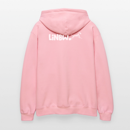 LiNBW. Männer & Frauen Hoodie Life is not just black and white - Hellrosa