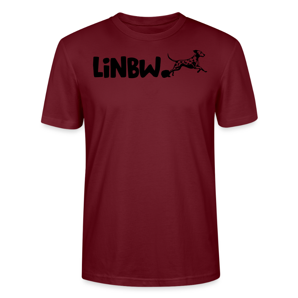 LiNBW. Männer T-Shirt Life is not just black and white - Burgunderrot