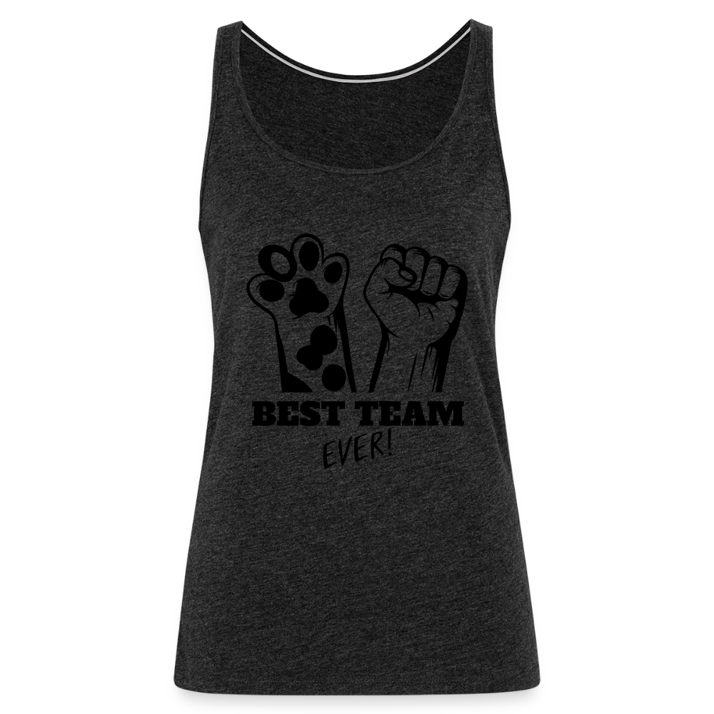 LiNBW. Frauen Tank-Top Best Team Ever - Anthrazit
