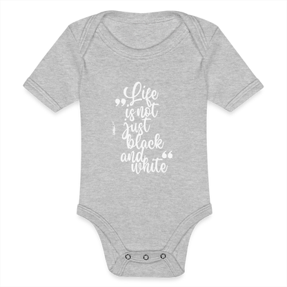 LiNBW. Body Kurzarm Life is not just black and white - Grau meliert