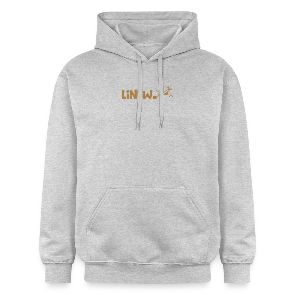 LiNBW. Männer & Frauen Hoodie Life is not just black and white - Hellgrau meliert