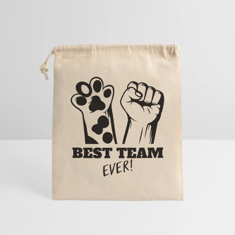 LiNBW. Baumwollbeutel Best Team Ever - Natur