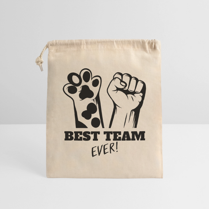 LiNBW. Baumwollbeutel Best Team Ever - Natur