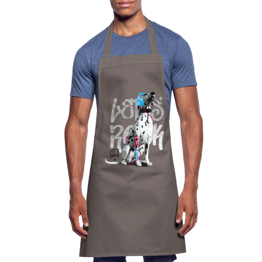 Kochschürze „Let’s Rock“ – Für Dalmatiner-Fans mit Rhythmus im Blut - Grau