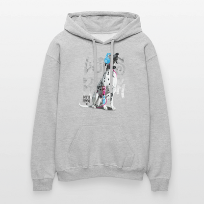 LiNBW. Männer & Frauen Hoodie Dalmatiner Let's Rock - Hellgrau meliert