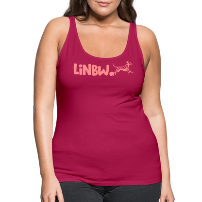 LiNBW. Frauen Tank-Top Life is not just black and white - dunkles Pink