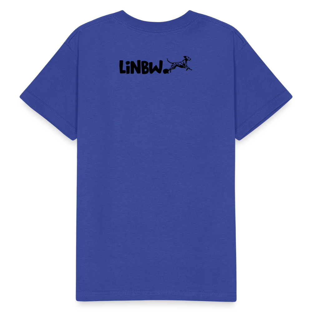 Kinder-T-Shirt – Dalmatiner in Farbe | Life is not just black and white - Royalblau
