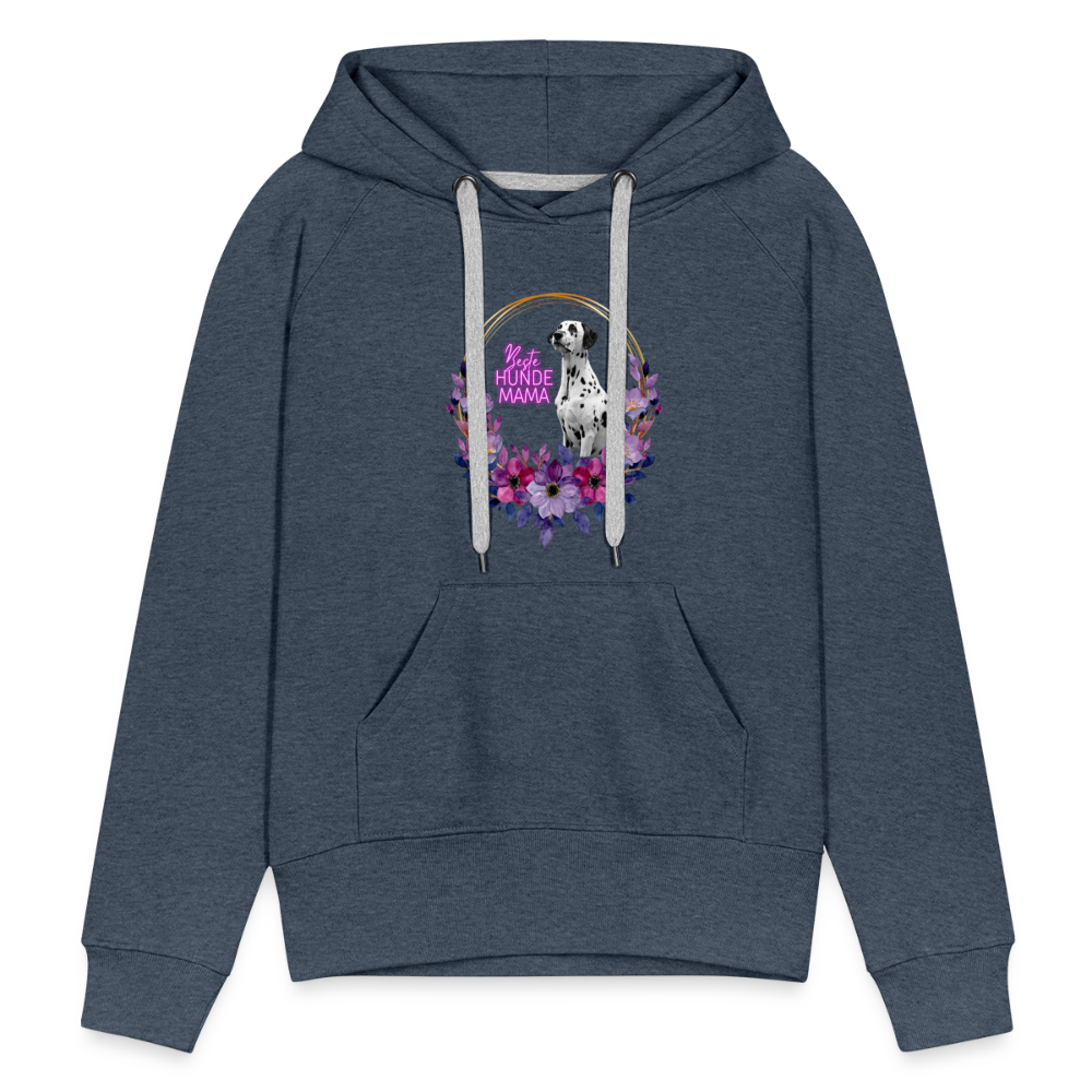 LiNBW. Frauen Hoodie Beste Hundemama - Jeansblau